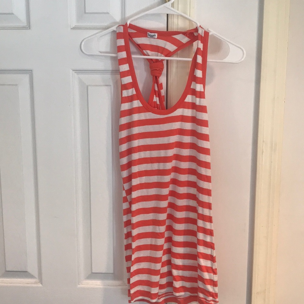 Splendid | Striped Tank with Knot at Back
